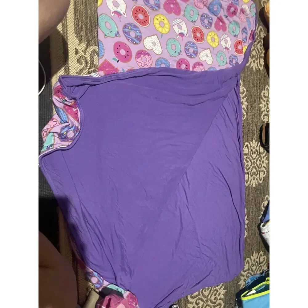 Little Sleepies Donut Dreams Cloud Blanket Purple Multicolor‎ Bamboo